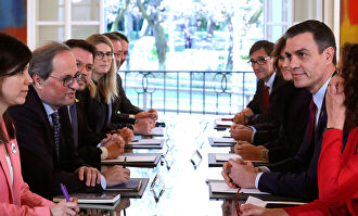 Una imagen al inicio de la reunión. |  EFE