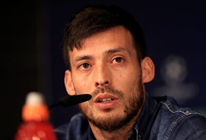 David Silva, en rueda de prensa en el Santiago Bernabéu. |  EFE