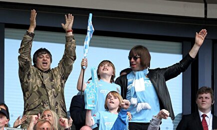 Liam Gallagher en un partido del Manchester City. |  Cordon Press
