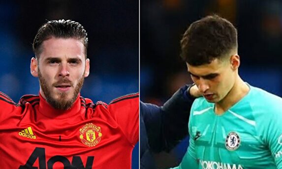 Situaciones opuestas para David de Gea y Kepa Arrizabalaga. |  LD