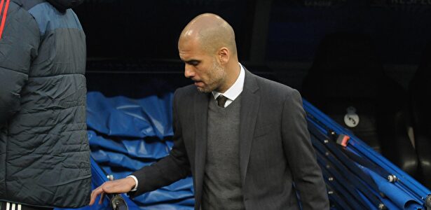 Pep Guardiola en una de sus visitas al Bernabéu. | Cordon Press
