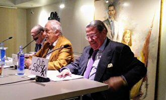 Redondo Terreros, Arias y Vázquez, en el coloquio de este jueves |  LD