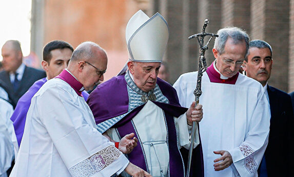 El Papa en la misa del Miércoles de Ceniza. |  EFE