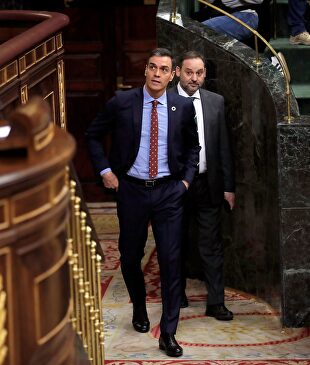 El presidente del Gobierno, Pedro Sánchez, en el Congreso |  EFE