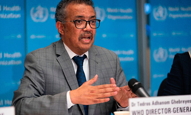 El director general de la Organización Mundial de la Salud (OMS), Tedros Adhanom Ghebreyesus |  Europa Press