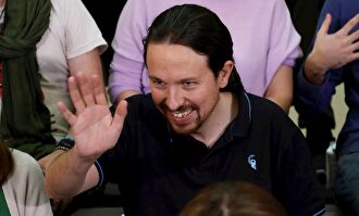 Pablo Iglesias este domingo. |  EFE