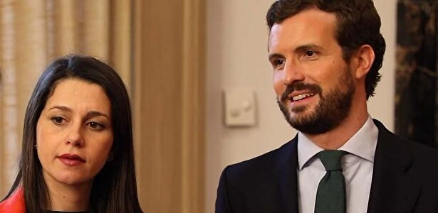 Reunión entre Pablo Casado e Inés Arrimadas. |  Cs