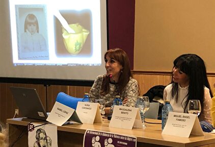 Nuria Coronado, asesora de Juana Rivas en la charla que cobró 800 euros en el Ayuntamiento de Villarrubia de los Ojos (Ciudad Real) I Twitter