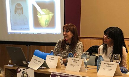 Nuria Coronado, asesora de Juana Rivas en la charla que cobró 800 euros en el Ayuntamiento de Villarrubia de los Ojos (Ciudad Real) I Twitter