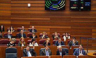 La bancada popular en el Pleno de las Cortes. |  Foto: Agencia ICAL