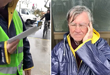 Un ciclista agrede a dos militantes de Vox en Cangas