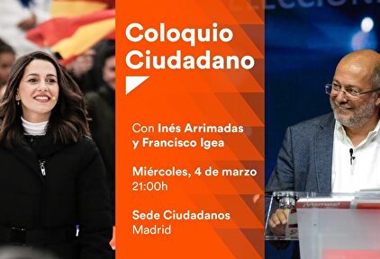 DIRECTO: Debate entre Inés Arrimadas y Francisco Igea