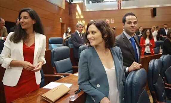 Monasterio, Ayuso, Aguado en una imagen de archivo. |  Europa Press