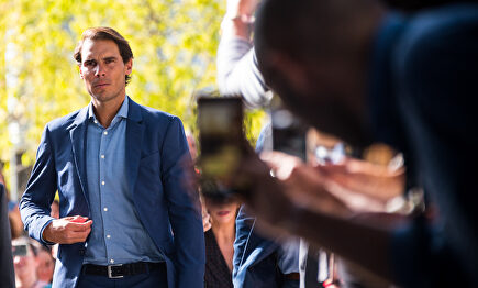 Rafa Nadal, en un acto en Madrid. | David Alonso Rincón