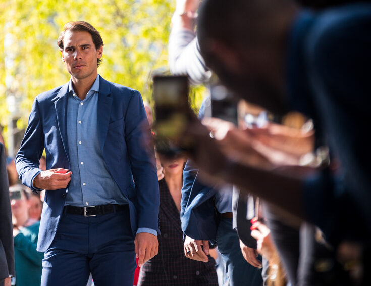 Rafa Nadal, en un acto en Madrid. | David Alonso Rincón