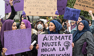 Lo mejor de lo peor de la manifestación feminista del 8-M