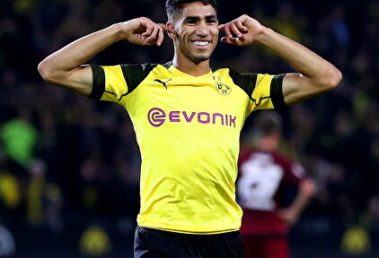 Achraf con el Borussia Dortmund. | Archivo