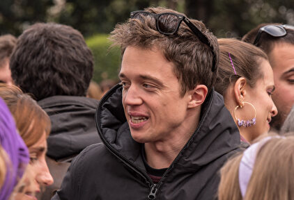 Errejón, en la manifestación del 8-M. |  C.Jordá