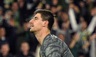 Thibaut Courtois, durante el partido contra el Betis. |  EFE