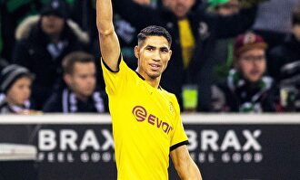 Achraf vuelve a ser decisivo: polémico gol al Borussia Mönchengladbach