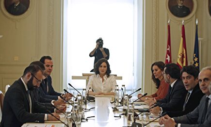 Isabel Díaz Ayuso ha presidido un Consejo de Gobierno extraordinario. |  EFE