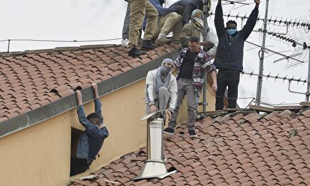 Motín en la cárcel de San Vittore, en Milán |  EFE