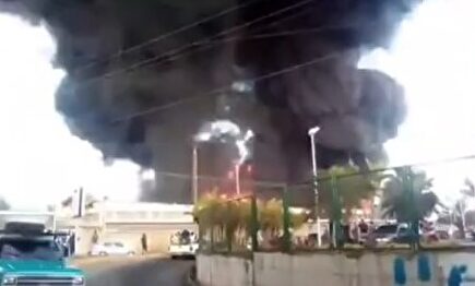 Imagen del incendio. |  Imagen TV