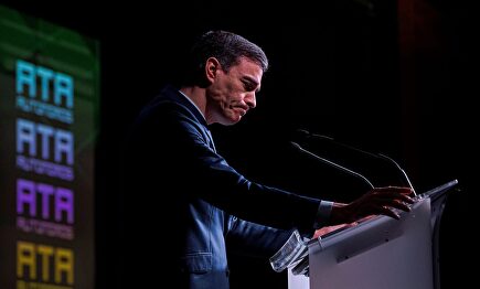 Sánchez este lunes en un acto de la asociación de autónomos. |  EFE