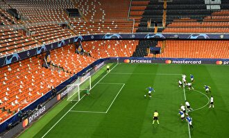 Imagen del Valencia-Atalanta. |  EFE