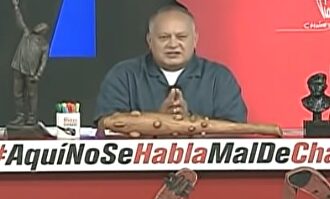Diosdado Cabello, en su programa "Con el mazo dando". |  Imagen TV
