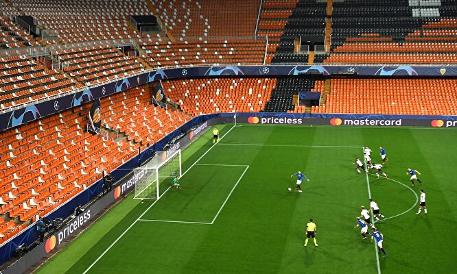 Imagen del Valencia-Atalanta. |  EFE