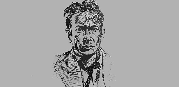 Autorretrato de E. E. Cummings a los pocos años de regresar de la guerra |  Archivo