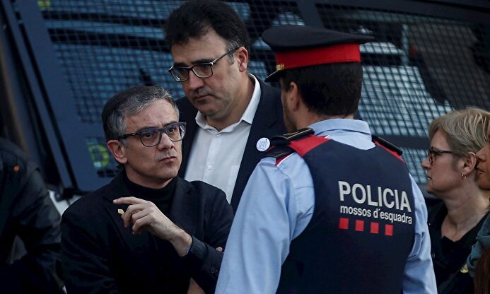 Jové y Salvadó, a su llegada al TSJC, en una imagen de archivo. | EFE