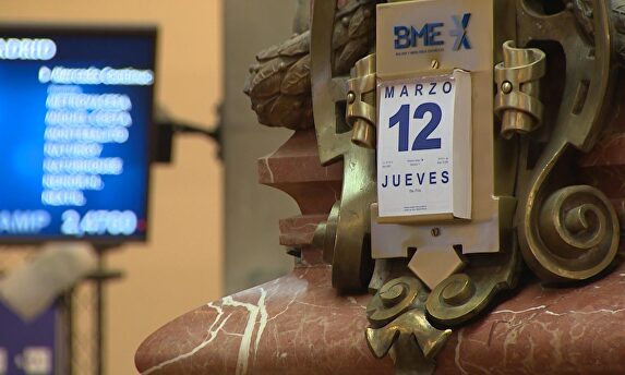 La bolsa de Madrid este jueves 12 de marzo de 2020 |  Europa Press