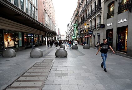 La calle Preciados desierta |  EFE