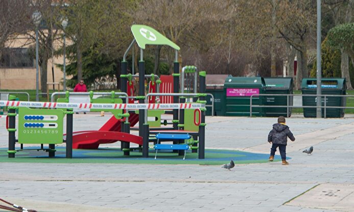 Parque clausurado por el coronavirus |  EFE