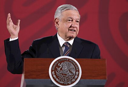 López Obrador en su última comparecencia de prensa. |  EFE