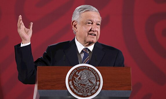 López Obrador en su última comparecencia de prensa. |  EFE