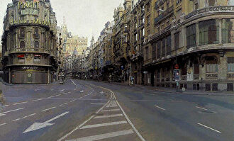 'La Gran Vía' de Antonio López | Museo Thyssen