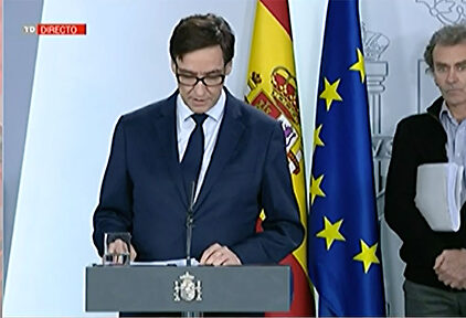 Illa, durante la rueda de prensa. |  TVE