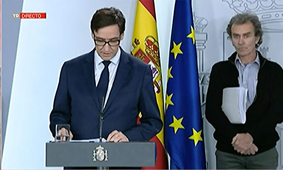 Illa, durante la rueda de prensa. |  TVE