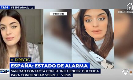 Dulceida en una conexión con 'Espejo Público' |  Antena 3