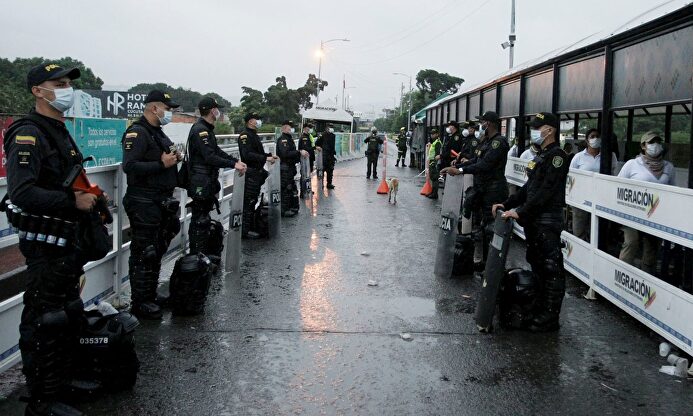 Colombia decidió cerrar sus fronteras. |  EFE