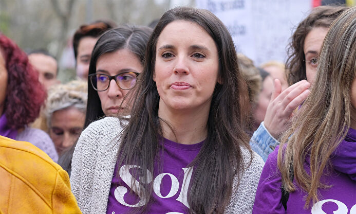 Irene Montero en la manifestación del 8 de Marzo | Cordon Press