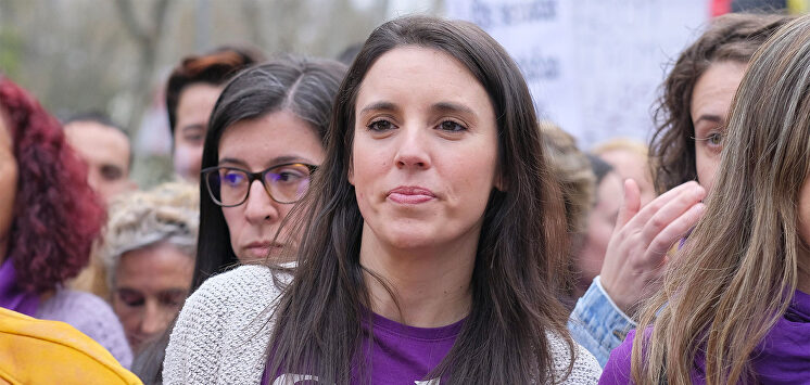 Irene Montero, en la manifestación feminista del 8 de marzo. | Cordon Press