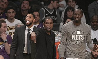 Kevin Durant (c), en un partido de los Brooklyn Nets esta temporada. | Cordon Press