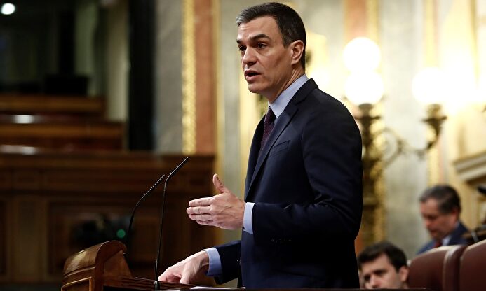 Pedro Sánchez, en el Congreso. |  EFE