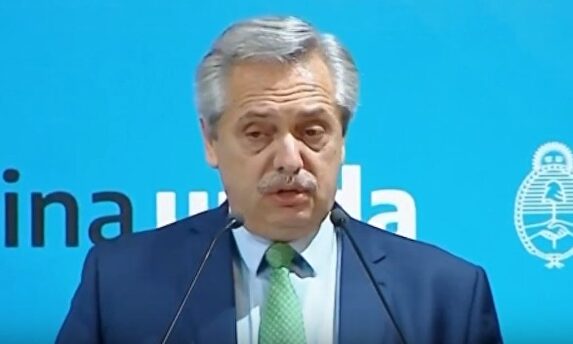 El presidente de Argentina, Alberto Fernández. | Imagen TV
