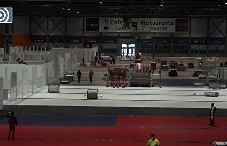 Ifema en Madrid es reconvertido en un enorme hospital provisional