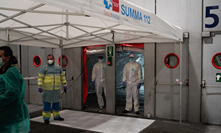 Una de las entradas que se utilizarán para la llegada de pacientes al Ifema. | Comunidad de Madrid